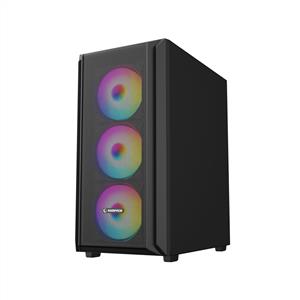 RAMPAGE BETA MESH SİYAH 4x120mm ARGB Fanlı 650W 80PLUS MidT ATX GAMING KASA