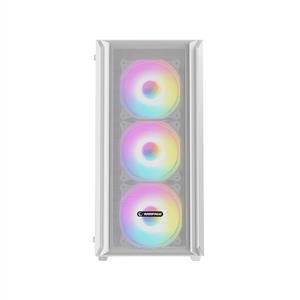 RAMPAGE BETA MESH BEYAZ 4x120mm ARGB Fanlı 650W 80PLUS MidT ATX GAMING KASA
