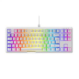 RAMPAGE CLAW BEYAZ BLUE RAINBOW BLUE SWITCH MEKANİK GAMING KLAVYE