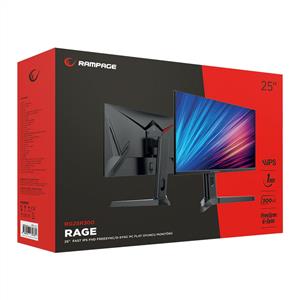 RAMPAGE 25" RAGE RG25R300 1Ms 300Hz FULL HD IPS GAMING MONITOR