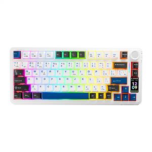  RAMPAGE QUELL PRO EKRANLI BEYAZ GASKET OİL SWITCH MEKANİK GAMING KLAVYE-BEYAZ
