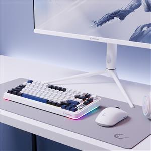 RAMPAGE QUELL PRO EKRANLI BEYAZ GASKET OİL SWITCH MEKANİK GAMING KLAVYE-BEYAZ