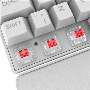 RAMPAGE ALLY K11 BEYAZ RGB RED SWITCH MEKANİK GAMING KLAVYE-BEYAZ