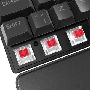 RAMPAGE ALLY K11 SİYAH RGB RED SWITCH MEKANİK GAMING KLAVYE-SİYAH