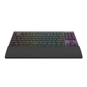 RAMPAGE BERU Siyah 2.4G+BT WİRELESS RED SWITCH MEKANİK GAMING KLAVYE SLIM LOW-SİYAH