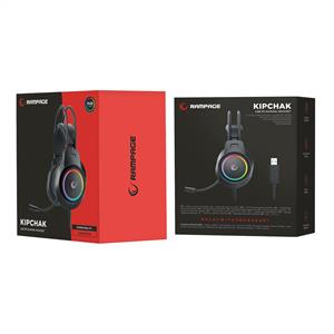Rampage RM-K55 Kipchak Siyah RGB Led 7.1 Gaming Mikrofonlu Oyuncu Kulaklığı