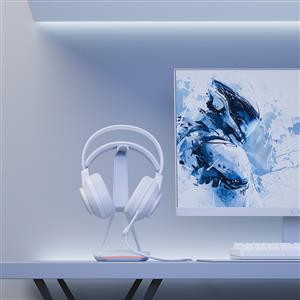 Rampage RM-K55 Kipchak RGB Led 7.1 Gaming Mikrofonlu Oyuncu Kulaklığı - Beyaz