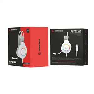 Rampage RM-K55 Kipchak RGB Led 7.1 Gaming Mikrofonlu Oyuncu Kulaklığı - Beyaz
