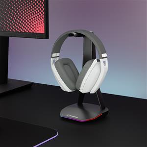 Rampage BLITZ Kablosuz 2.4G+ Bluetooth Mikrofonlu Oyuncu Kulaklığı - Beyaz/Gri