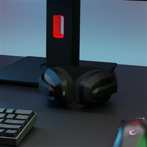 Rampage BLITZ Kablosuz 2.4G+ Bluetooth Mikrofonlu Oyuncu Kulaklığı - Siyah