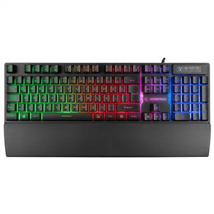 RAMPAGE KB-RX77 RUNNER RAINBOW Q BILEK DESTEKLI GAMING KLAVYE-SIYAH