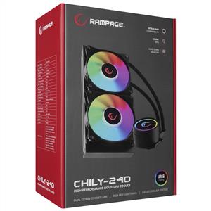 RAMPAGE CHILY-240 2x120mm ARGB FANLI SIVI SOĞUTMA SİSTEMİ