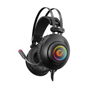 RAMPAGE RM-K1 PULSAR USB 7.1 SURROUND RGB IŞIK EFEKTLİ OYUNCU KULAKLIK - SİYAH