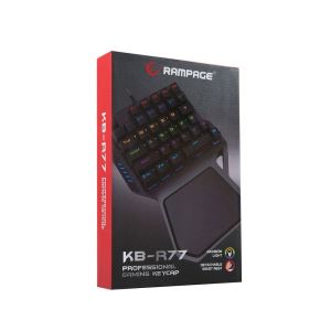 RAMPAGE KB-R77 RAINBOW BLACKLIGHT MEKANIK 36 TUSLU MINI GAMING KLAVYE