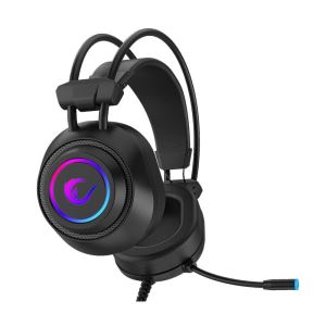 RAMPAGE RAGING PLUS SİYAH USB 7.1 RGB LEDLİ GAMİNG OYUNCU MİKROFONLU KULAKLIK