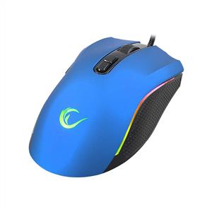 RAMPAGE SMX-R44 6400 DPI RGB KABLOLU GAMING MOUSE-MAVİ