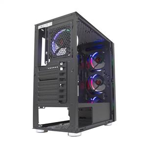 RAMPAGE CARISMA MESH 4x120mm RAINBOW FANLI 650W 80PLUS MidT ATX GAMING KASA