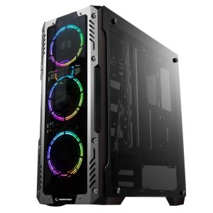 RAMPAGE AZOR 4x120mm RGB FAN USB 3.0 MidT ATX GAMING KASA