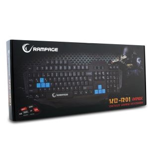 Rampage KB-R01 Makrolu Gaming Multimedia Klavye Siyah