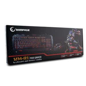Rampage KM-R1 Makrolu Ledli Gaming Klavye + Mouse Set