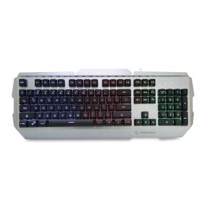Rampage KB-R9 Siyah/Gümüş USB Işıklandırmalı Q Oyuncu Klavyesi