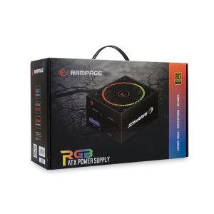 RAMPAGE RGB-550 80PLUS GOLD 550W FULL MODÜLER RGB GÜÇ KAYNAĞI