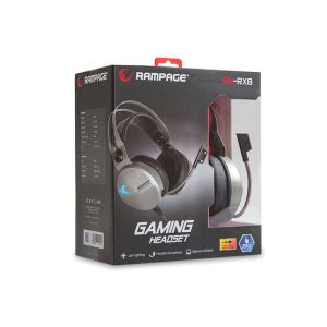 RAMPAGE SN-RX8 GAMİNG GÜMÜŞ MİKROFUNLU KULAKLIK