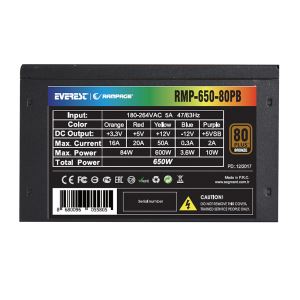 RAMPAGE RMP-650-80PB 650W 80PLUS BRONZE 140MM FANLI GÜÇ KAYNAĞI