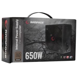 RAMPAGE RMP-650-80PB 650W 80PLUS BRONZE 140MM FANLI GÜÇ KAYNAĞI