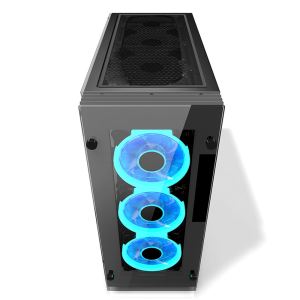 RAMPAGE IMPOSING 4x120mm RGB FAN USB 3.0 MidT ATX GAMING CAM KASA