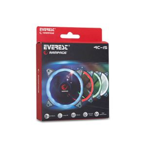 RAMPAGE 4C-15 120MM KIRMIZI LED FAN