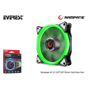 RAMPAGE 4C-15 120MM YEŞİL LED FAN