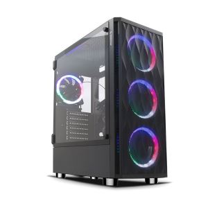 RAMPAGE X-HORSE 600W 80 PLUS BRONZE 4x120mm RAINBOW FAN USB 3.0 MidT ATX KASA