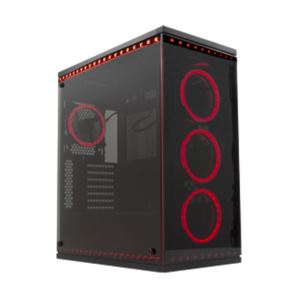 RAMPAGE TEMPER PRO V5 4x120mm RGB FAN 6xRGB ŞERİT USB3.1 MidT GAMING KASA
