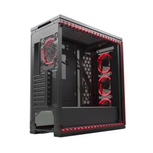 RAMPAGE TEMPER PRO V5 4x120mm RGB FAN 6xRGB ŞERİT USB3.1 MidT GAMING KASA