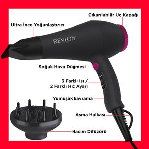 Revlon RVDR5251 AC Motorlu IONIC Saç Kurutma Makinesi (Difüzörlü)
