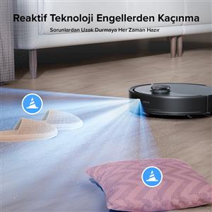 Roborock Q8 Max Pro Plus Robot Süpürge Siyah