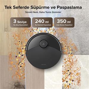 Roborock Q8 Max Pro Plus Robot Süpürge Siyah