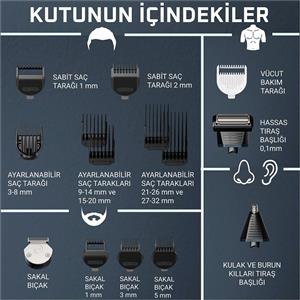 Rowenta TN9710 X Series 900 16’sı 1 Arada Çok Amaçlı Tıraş Makinesi