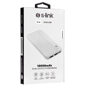 S-LİNK IP-G10N Micro + Type C Girişli 10.000mAh Powerbank- Beyaz