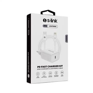 S-LİNK SL-EC62PD PD 1 PD 20W HIZLI EV ŞARJ ADAPTÖR KABLO SETİ