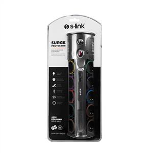 S-link Swapp SWV-PRZ010 1.8M 2 Usb Port 10'lu Akım Korumalı Priz