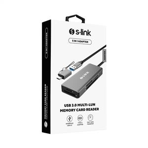 S-LINK SW-KC17 TYPE-C VE USB 3.0 5IN1 METAL KART OKUYUCU