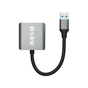 S-LİNK SL-CR16 TYPE-C VE USB3.0 110M/S HIZLI 2 İN 1 METAL KART OKUYUCU