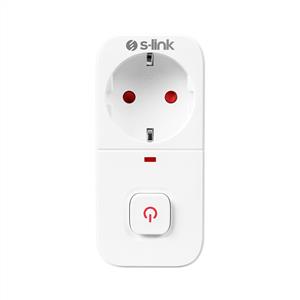 S-link SL-010 Anahtarlı Isıya Duyarlı Devre ve Akım Korumalı Tekli Priz