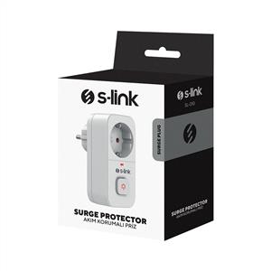 S-link SL-010 Anahtarlı Isıya Duyarlı Devre ve Akım Korumalı Tekli Priz