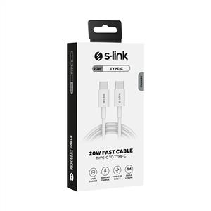 S-link SL-C122 1M 3A Type C to Type C Quick Super Charge Data ve Şarj Kablosu