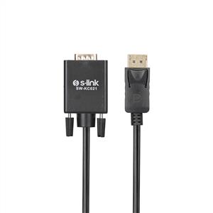 S-link SW-KC021 DisplayPort to VGA 1.8m Kablo