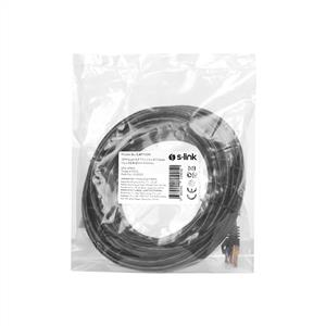 S-link SL-CAT710M 10m Siyah S/FTP CCA CAT7 Gold Uçlu Ağ Bağlantı Kablosu