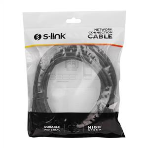 S-link SL-CAT705M 5m Siyah S/FTP CCA CAT7 Gold Uçlu Ağ Bağlantı Kablosu